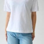 White Embroidered Short Sleeve T-Shirt