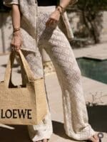 Beige Crochet Shirt and Pants Set - Image 2