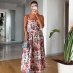 Sleeveless Floral Print Summer Dress