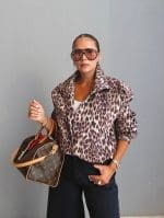 Beige Leopard Print Jacket